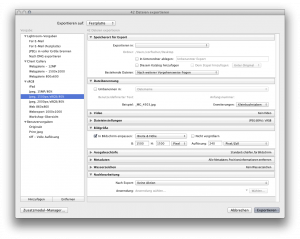 Lightroom Bildexport