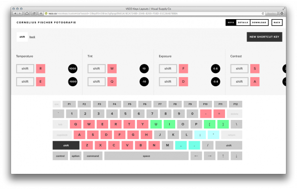 VSCO Keys online Editor